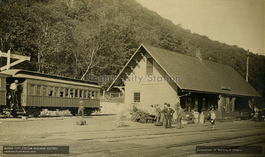Postcard: Railroad Station, Hoosac Tunnel, Massachusetts